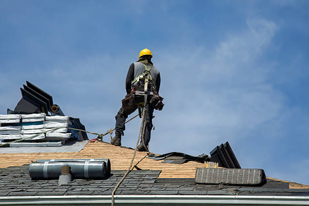 Professional Roofing technician working in Rockford, IA